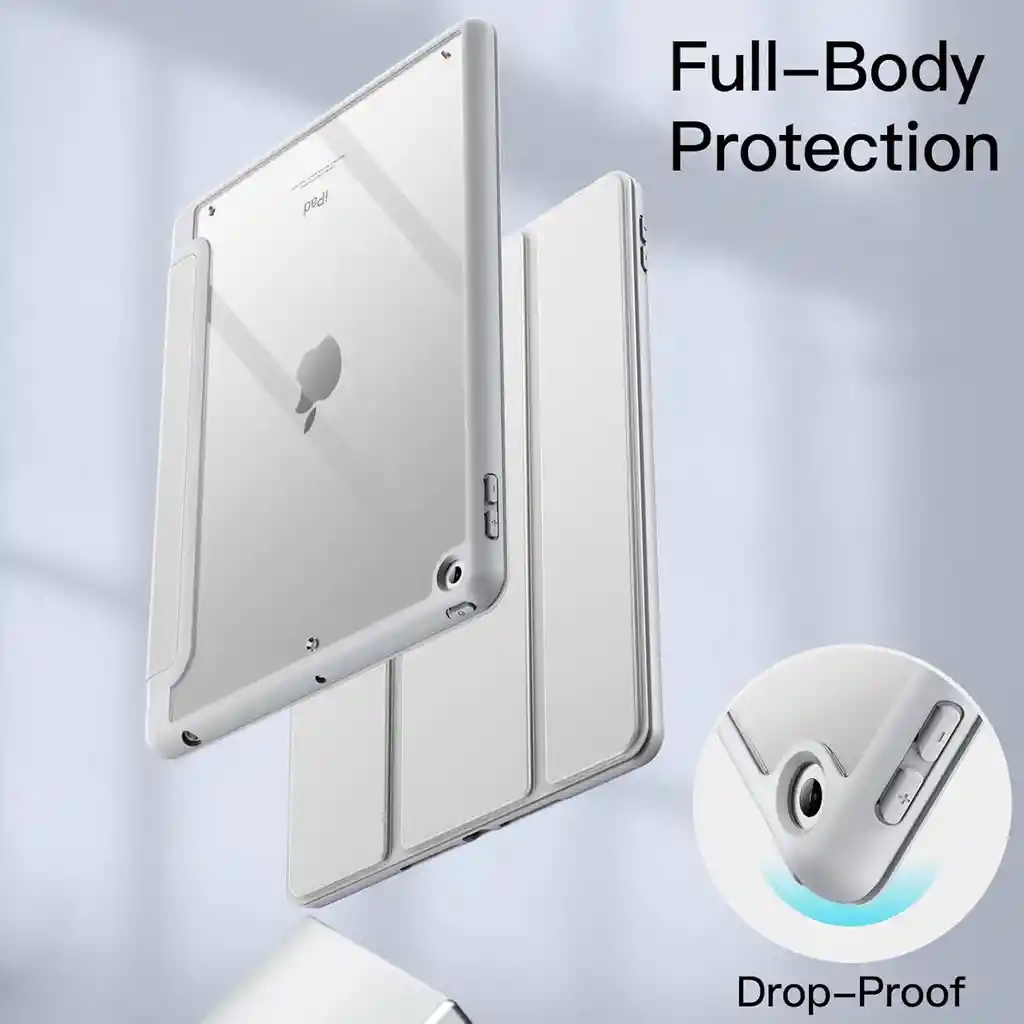 Estuche Protector Smart Clear Magnetico Para Ipad 10.2 7a 8a 9a Generacion – Gris