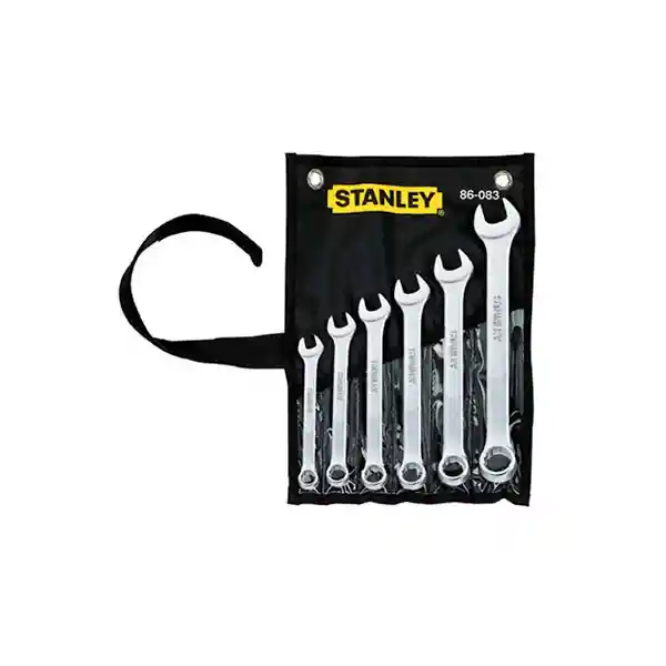 Llave Combinada Pulgadas Juego 6 Piezas Stanley 1/4"-5/8" Stanley