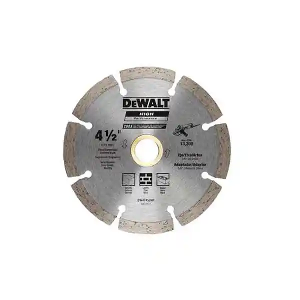 Disco Concreto Diamantado Segmentado 4-1/2" Dewalt