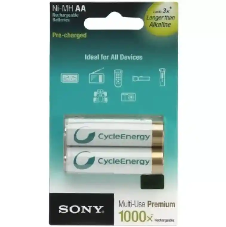 Pilas Recargables Sony Cycleenergy Ni Mh Aa De 2700mah-