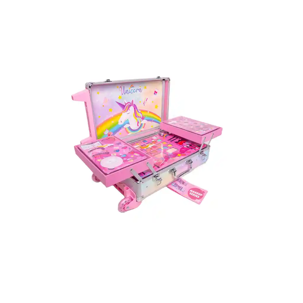 Set Maquillaje Unicornio Valija Kit Completo Infantil Niños