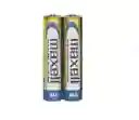 Pilas Alcalinas Marca Maxell Pack De 2 Unidades Triple Aaa