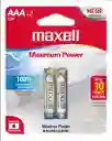 Pilas Alcalinas Marca Maxell Pack De 2 Unidades Triple Aaa