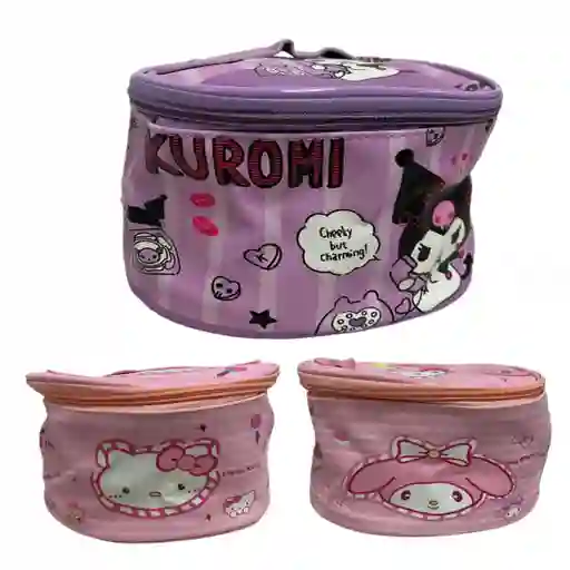 Neceser Bolso Cosmetiquera Sanrio Kitty, Melody Y Kuromi