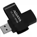 Memoria Usb Adata Uc310 64gb Negra 3.2 Lectura 100 Mb/s