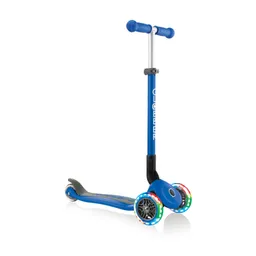 Patineta Con Luces Globber Primo Azul Para Niños