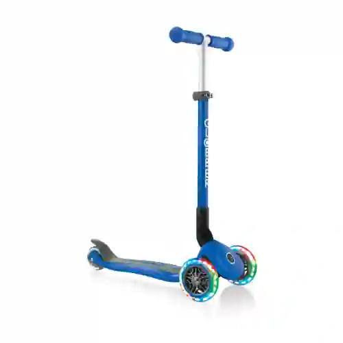 Patineta Con Luces Globber Primo Azul Para Niños