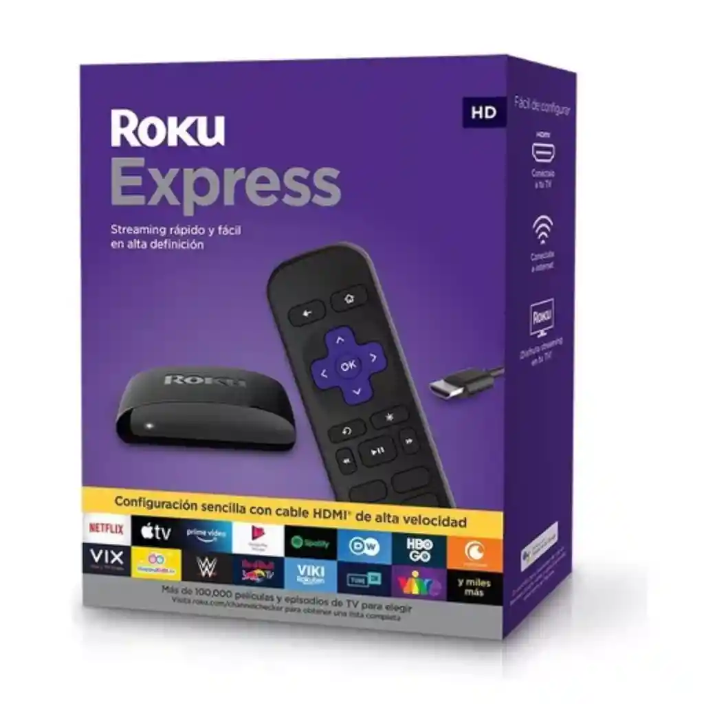 Roku Express Convertidor Smart Tv Wifi Negro