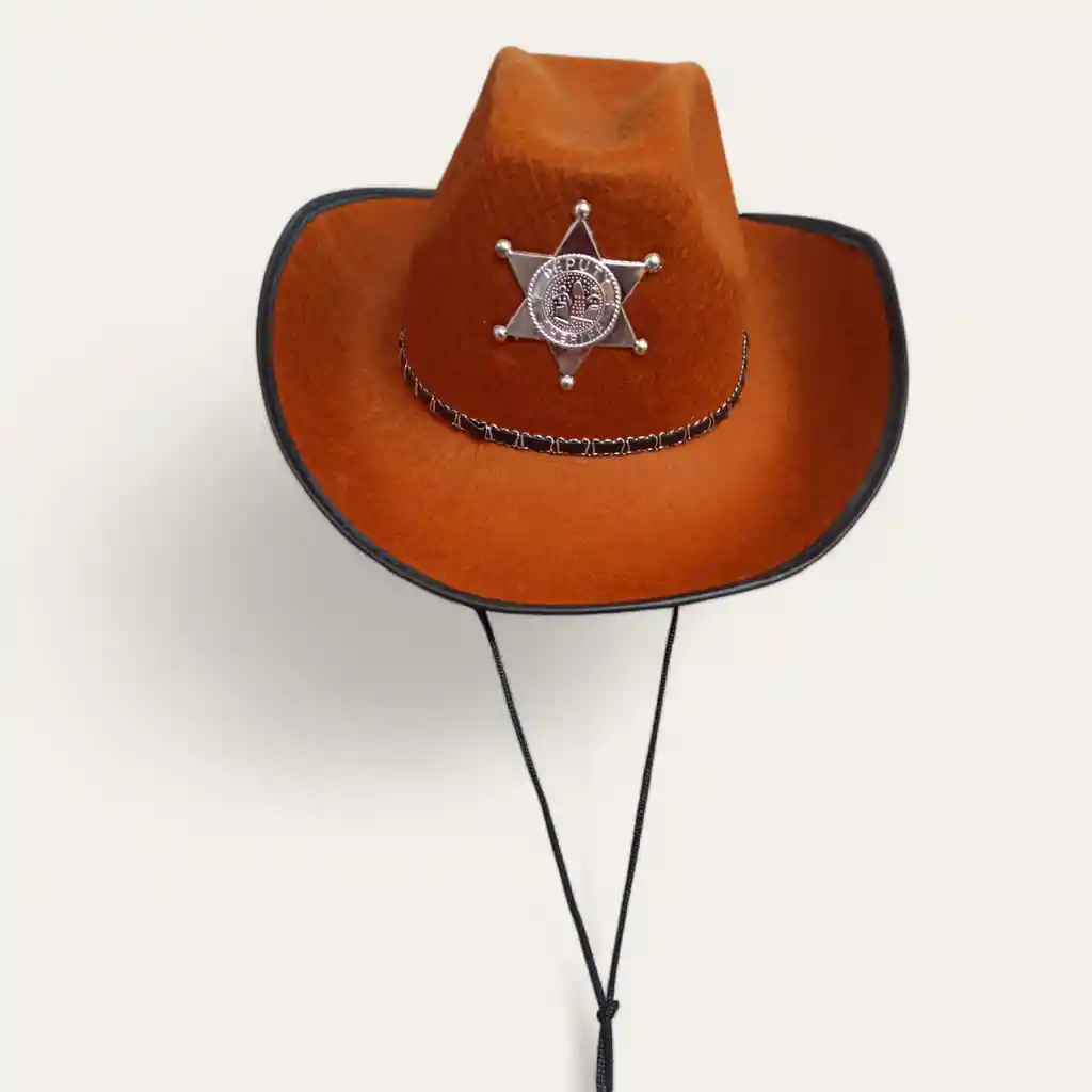 Sombrero Sheriff Policia Cafe Adulto Halloween