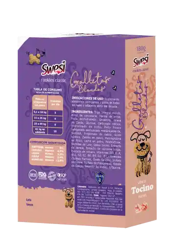 Galleta Blanda Swesi Sabor Tocino 180gr