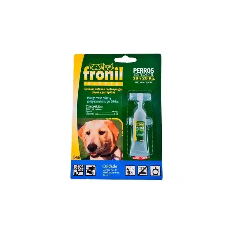 Fronil Pipeta 10 A 20kg