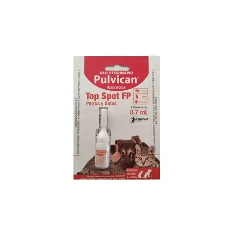 Pulvican Top Spot Perro Y Gato 2 A 10 Kg