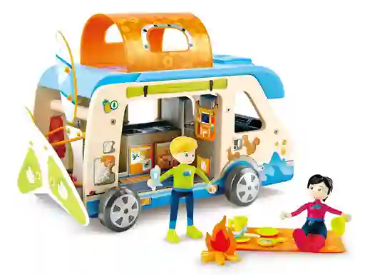 Set De Juego Camper Van En Madera Para Niños Niñas