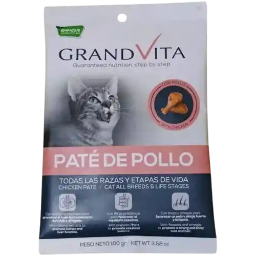 Grand Vita Pate De Pollo 100 Grs (gato)