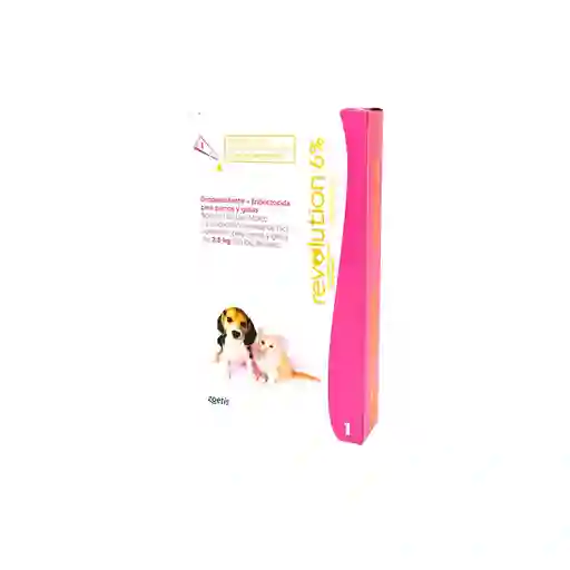 Revolution 6% 0,25ml (2.5kg) Rosado