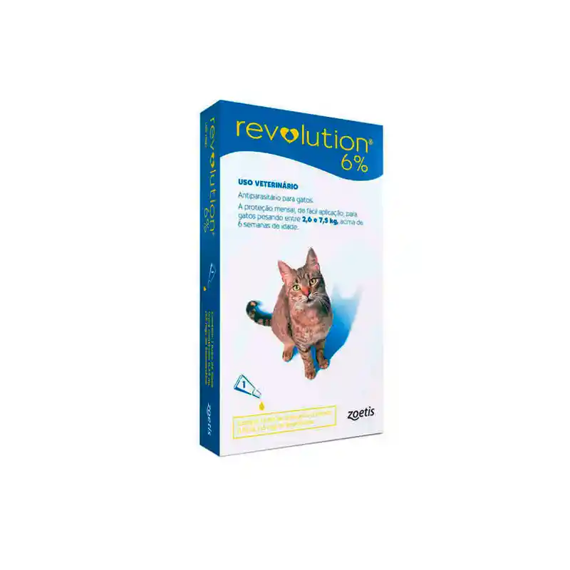 Revolution 6% 0,75ml (2.6-7.5kg) Azul
