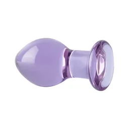 Plug Anal De Vidrio Donatello 8cm Morado