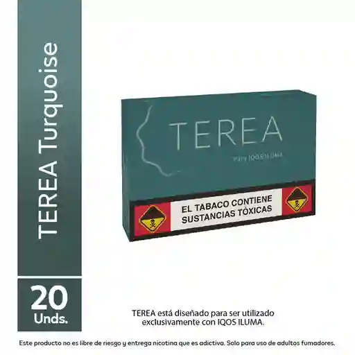 Terea Turquoise Carton X 10 Cajetillas X 20unds Cada Una