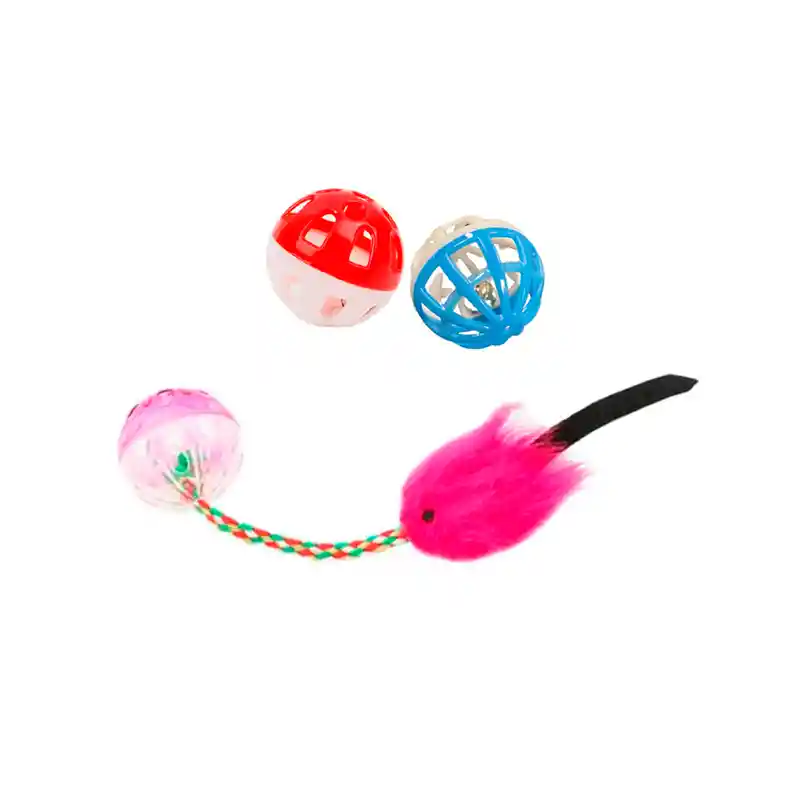 Set Juguete Gato X3