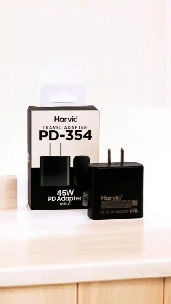 Adaptador Harvic 45w Entrada Tipo C Pd-354
