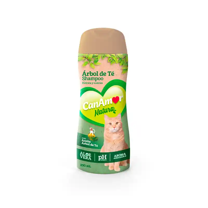 Shampoo Arbol De Te Gatos 230 Ml Can Amor