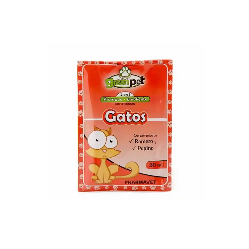 Shampoo Gatos 30ml Green Pet