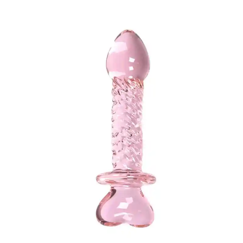 Plug De Vidrio Cupid Glass 16,5 Cm Rosado