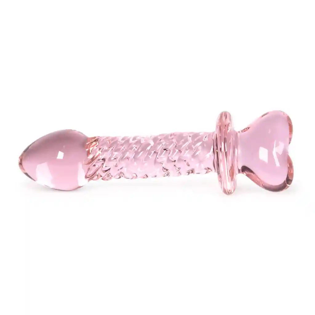 Plug De Vidrio Cupid Glass 16,5 Cm Rosado