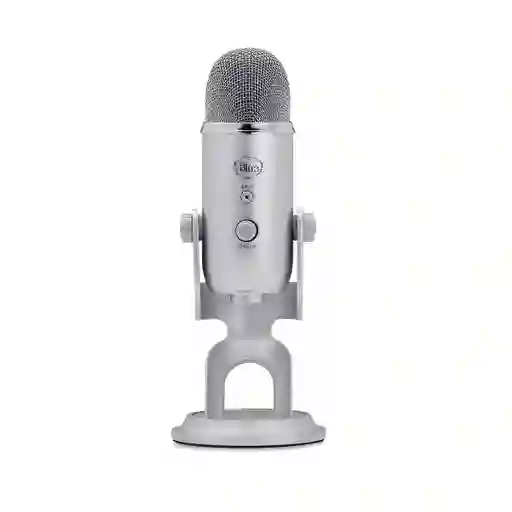 Micrófono Blue Yeti Condensador Omnidireccional Color Silver