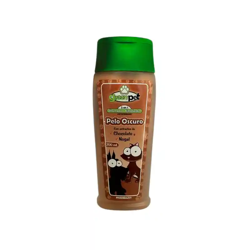 Shampoo Green Pet Pelo Oscuro 200ml