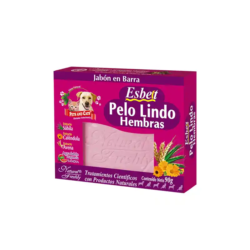 Jabon Esbelt Pelo Lindo Hembras 90gr