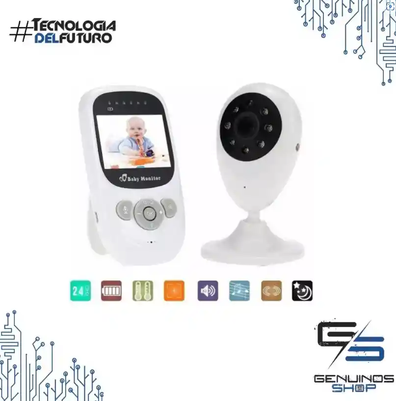 Monitor Camara Bebe Inalambrica Vigilancia Vision Nocturna