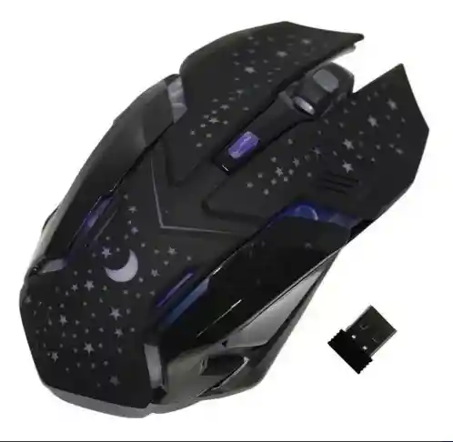 Mouse Gamer Inalámbrico Óptico 6 Botones Recargable