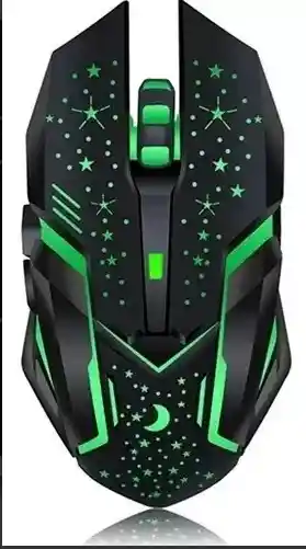 Mouse Gamer Inalámbrico Óptico 6 Botones Recargable