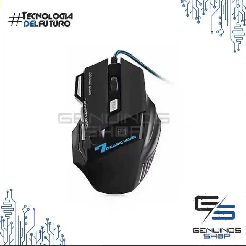 Mouse Gamer Jiexin X11 Rgb 7 Botones Usb 3.0/2.0