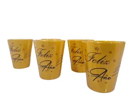 Copas De Feliz Año En Color Dorado Para Fiestas X6