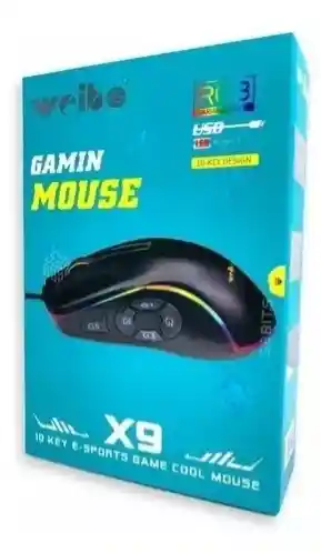 Mouse Gamer Rgb 10 Botones Weibo X9 7200dpi