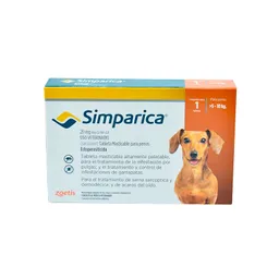 Simparica 20mg 5-10kg (naranja)