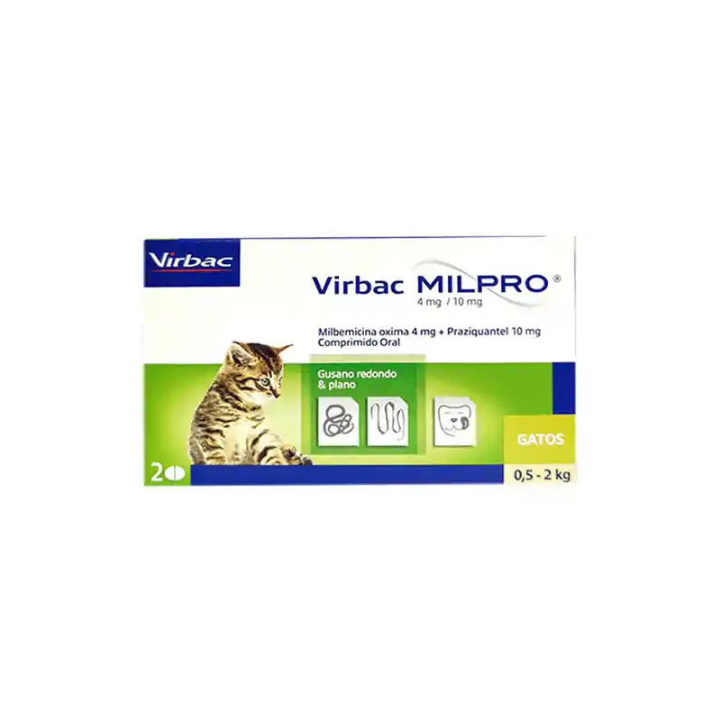 Milpro Kitten 4mg 10 X4 Tabletas