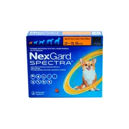 Nexgard Spectra Xs 2 A 3.5kg (naranja)
