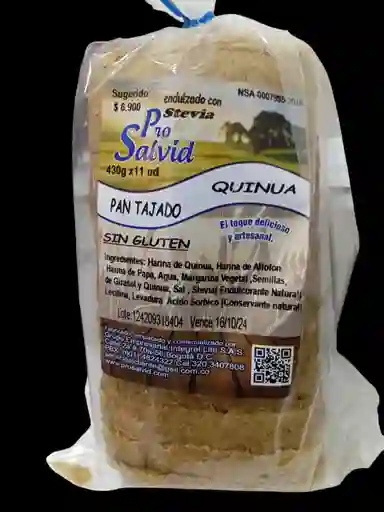 Pan Tajado De Quinua Sin Gluten X 11 Und