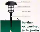 Lampara Led Antorcha Tipo Farol Con Panel Solar Y Estaca Rgb 11 Colores