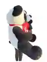 Oso Panda Moño Color Rojo