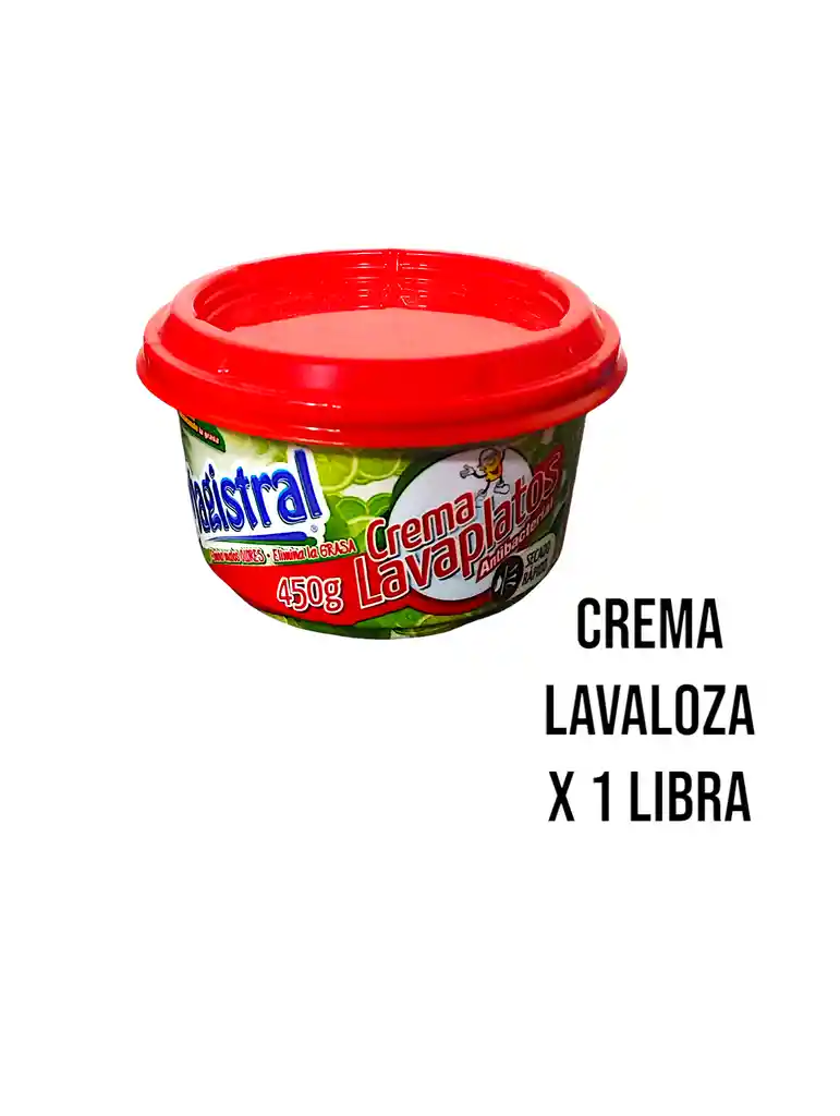 Crema Lavaloza Con Desengrasante X 450 G