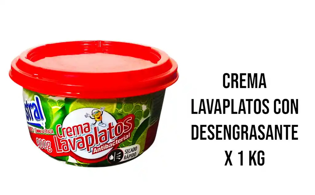 Crema Lavaloza Con Desengrasante X 900 Gramos