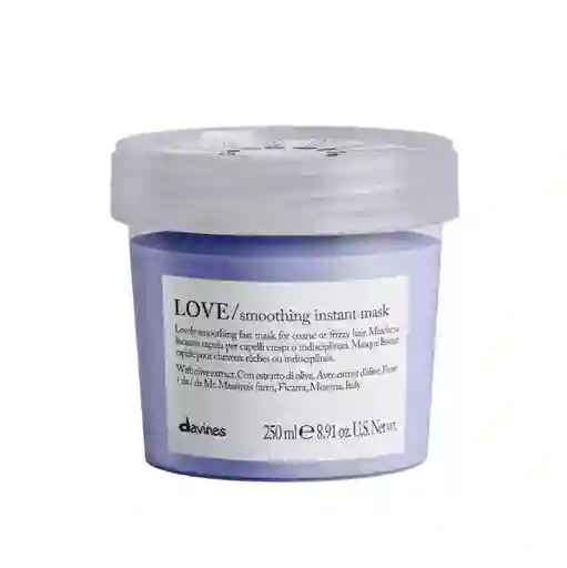 Mascarilla Disciplinante Anti-frizz Para Cabellos Rebeldes Davines Love Smoothing 250ml