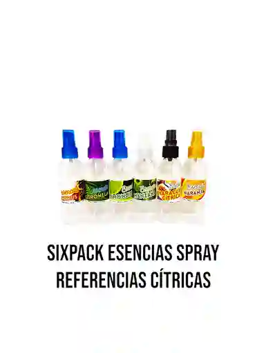 Six Pack Esencias Eliminadores De Malos Olores Referencias Cítricas