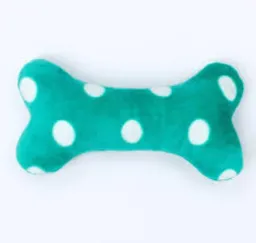 Regalo Juguete Peluche Hueso Pequeño Verde Con Puntos