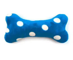 Regalo Juguete Peluche Hueso Pequeño Azul Con Puntos