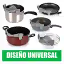 Colador Silicona Lavar Alimentos Cocina Ollas Universal Clip Gris